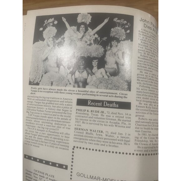 Circus-White Tops Circus Magazine; Jan.-Feb. 1985; Vol. 58–#1; 1985 Pasadena CA. - Picture 7 of 9